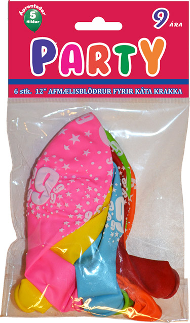 Latex blöðrur vörunr. 70609-00